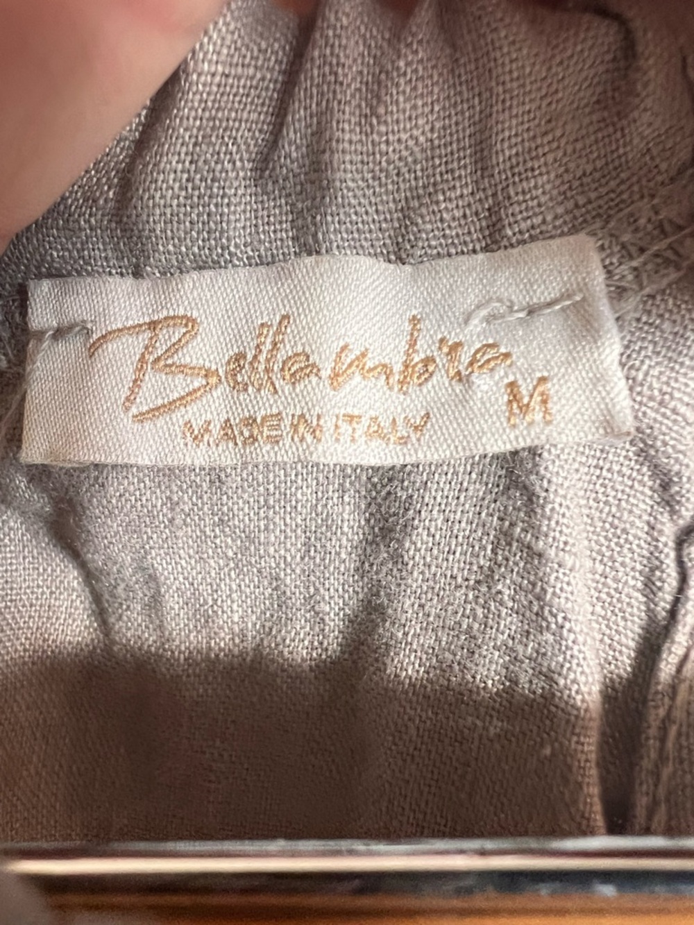 Bellambra Taupe Tiered Linen Halter Dress - Picture 3 of 6